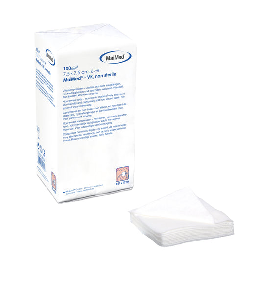 100x MaiMed Vlieskompresse 6-Fach Kompressen unsteril