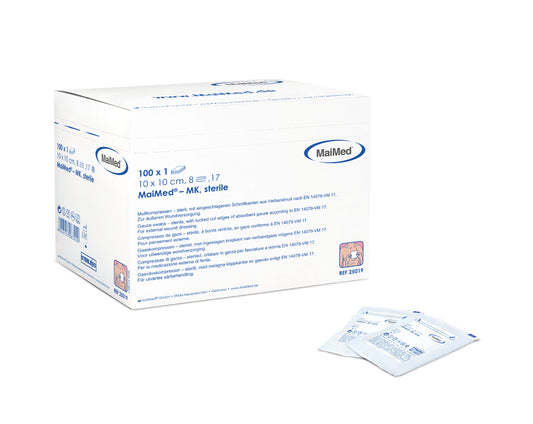 MaiMed Mullkompressen 8-Fach - 5x5 cm Kompressen steril