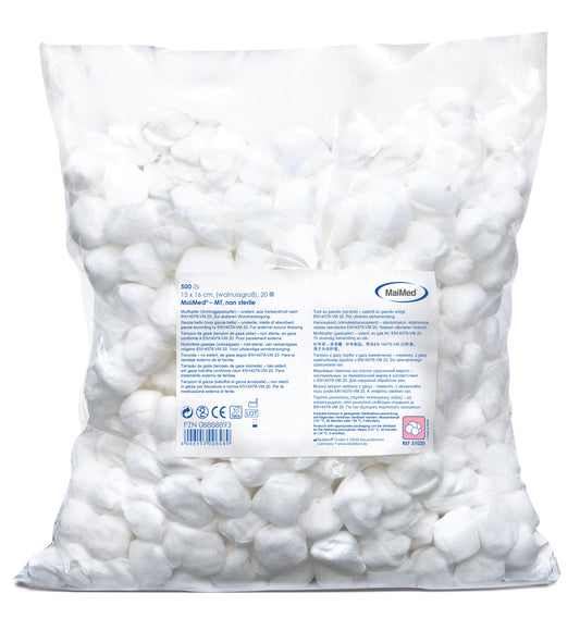 100x Maimed Unsterile Mulltupfer Tupfer gerollt