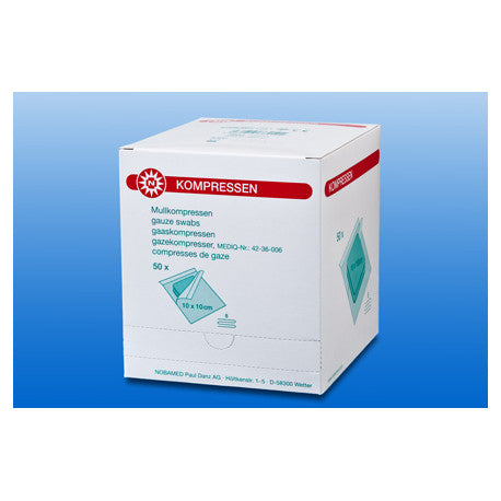 Nobamed Mull-Kompressen Steril 8-fach - 50 Stück