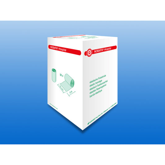 Nobamed NOBAFIX Hospital - elastische Fixierbinden Mullbinden - 50 Stück - 4m