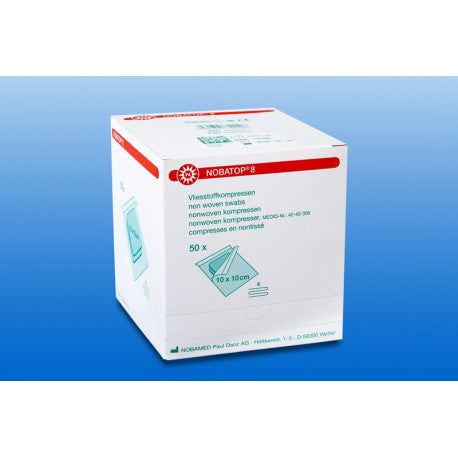 Nobamed NOBATOP - Vliesstoffkompressen - Kompressen - steril (50 x 2 = 100 Stück)