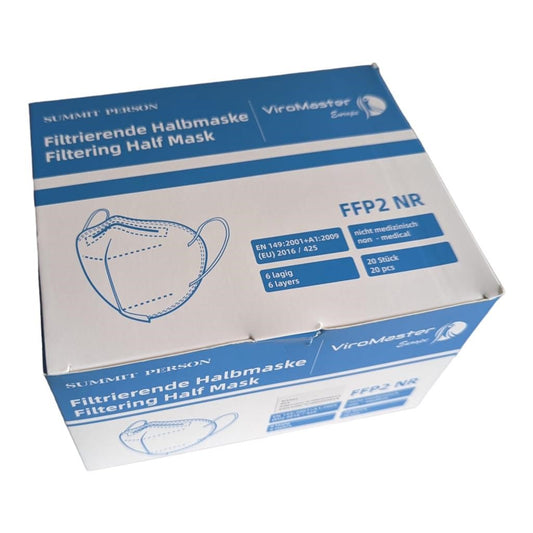 FFP2 Atemschutzmaske einzeln verpackt ViroMaster - CE-verifiziert - weiß