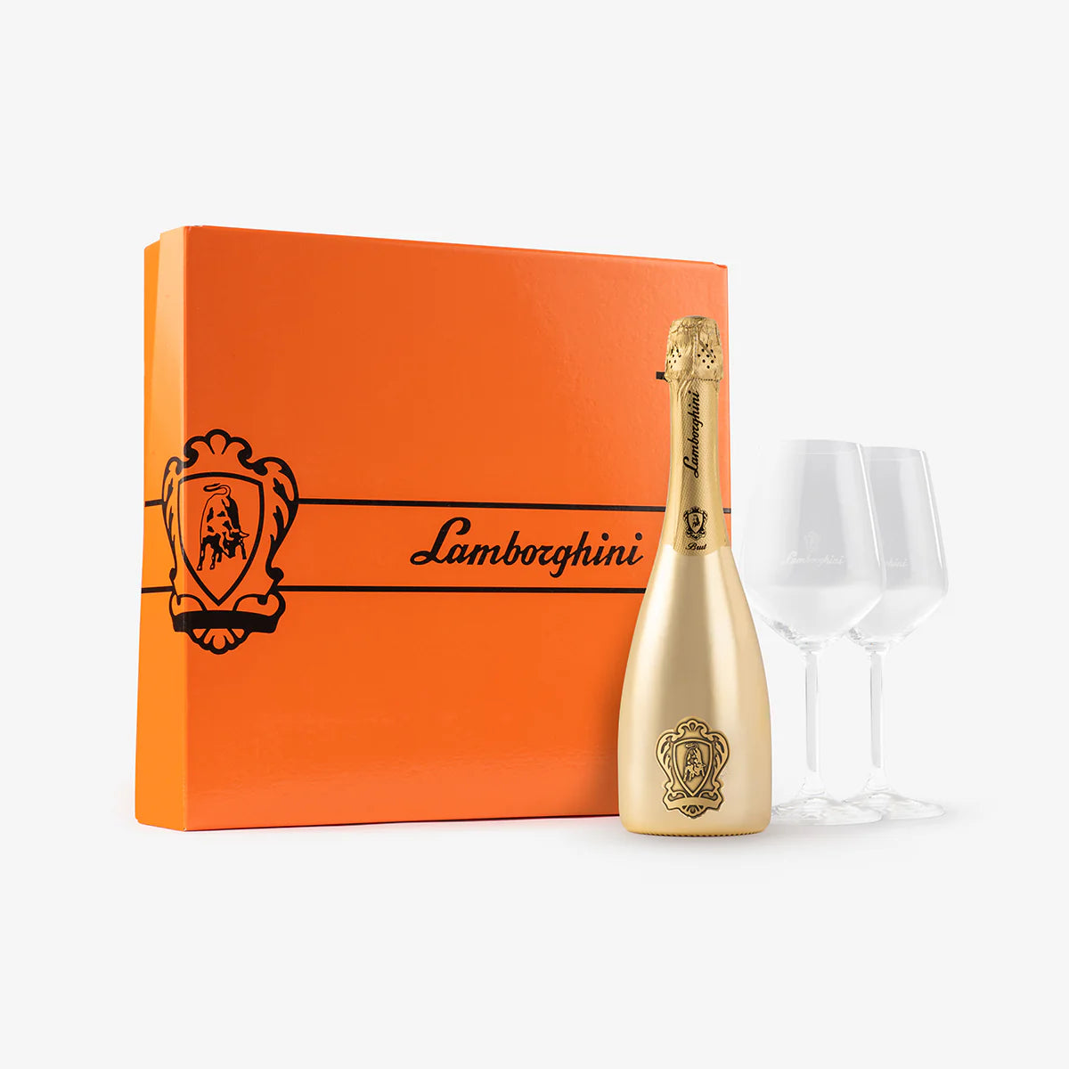 Lamborghini Brut Vino Spumante in Geschenkbox - Gold oder Silber - Schaumwein - 11,5%