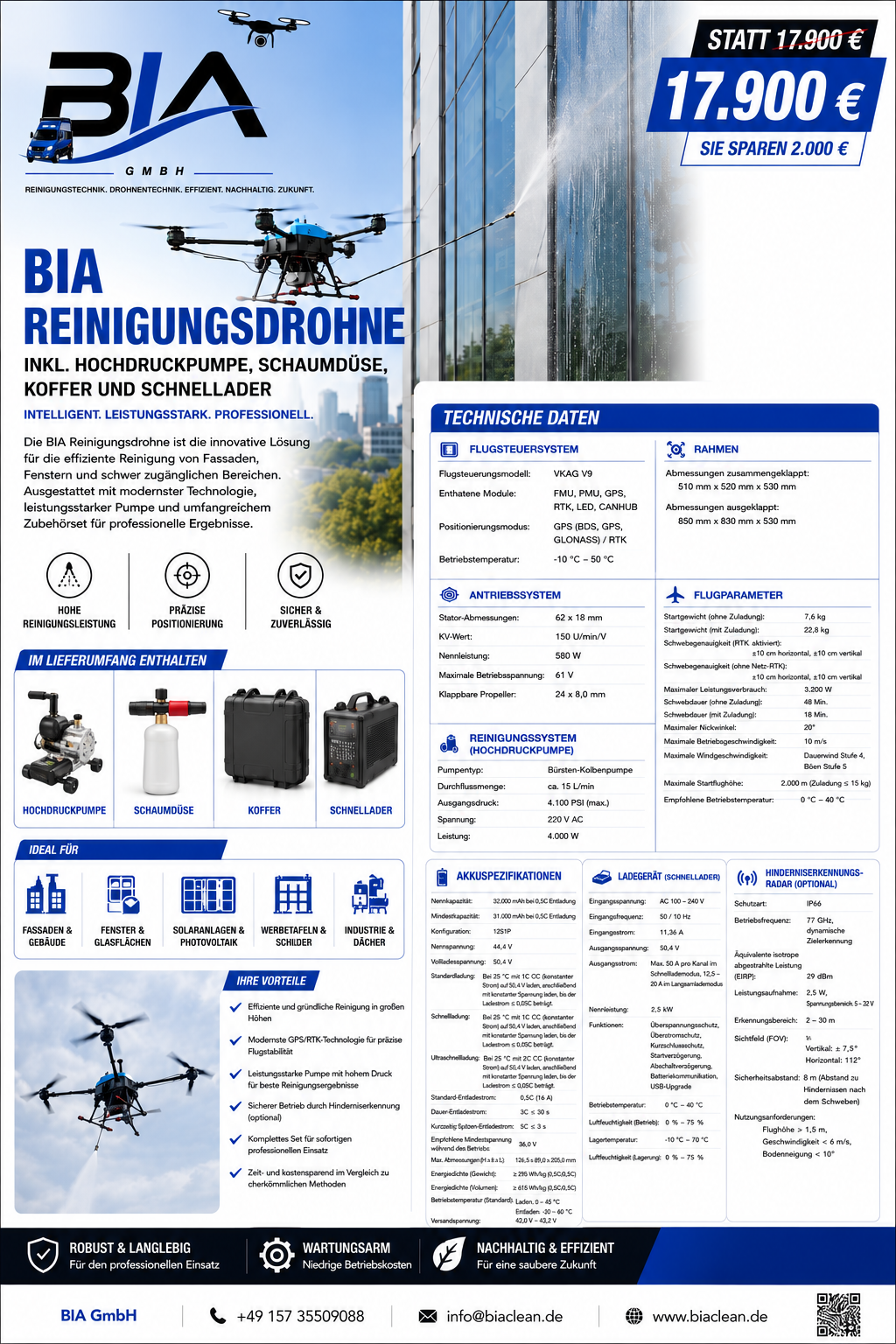 BIA Reinigungsdrohne Komplettset