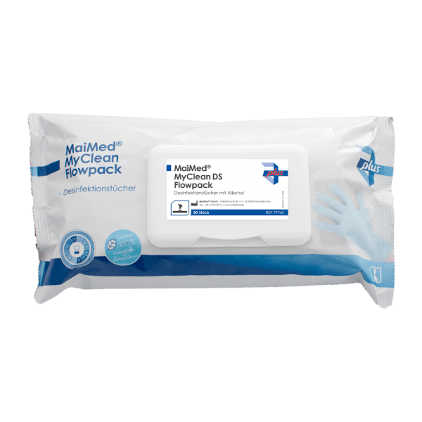 MaiMed® MyClean DS Flowpack - Desinfektionstücher - 80 Blatt