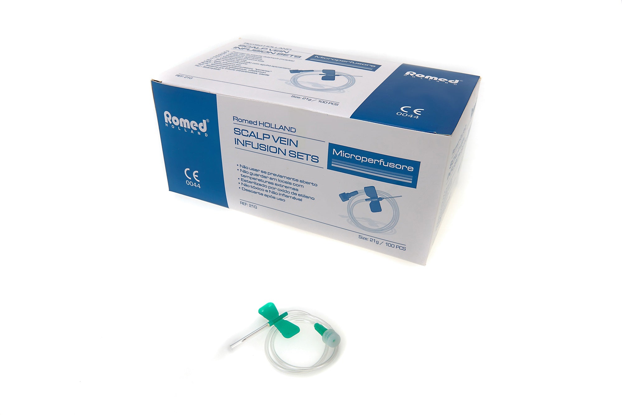 Romed Perfusionsbestecke - Butterfly - Infusionssystem Kanüle - 100 Stück